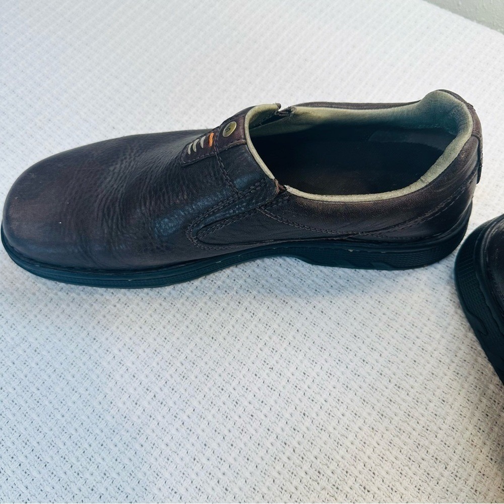 Merrell Shoes Slip On Loafers Mens US 11.5 Brown Leather Comfort Casual Shoes - Picture 10 of 10